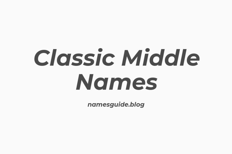 60+ Classic Middle Names for Cillian