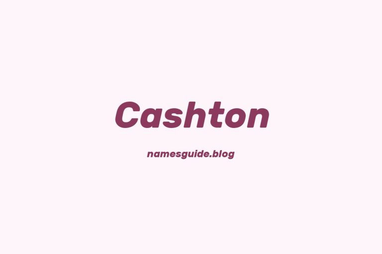 57+ Unique Middle Names for Cashton