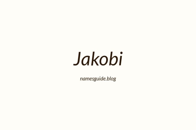 52+ Unique Middle Names for Jakobi