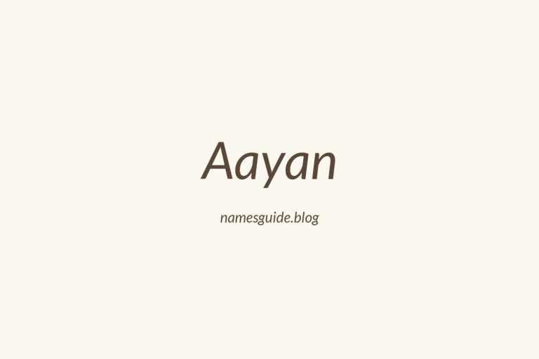 52+ Unique Middle Names for Aayan