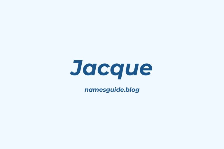 57+ Unique Middle Names for Jacque