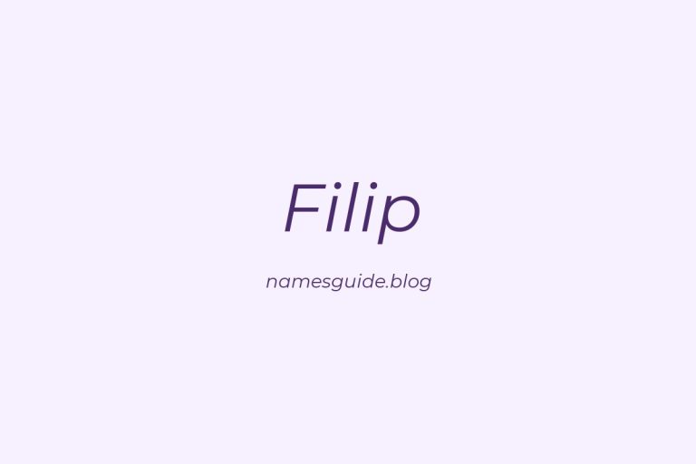 38+ Unique Middle Names for Filip