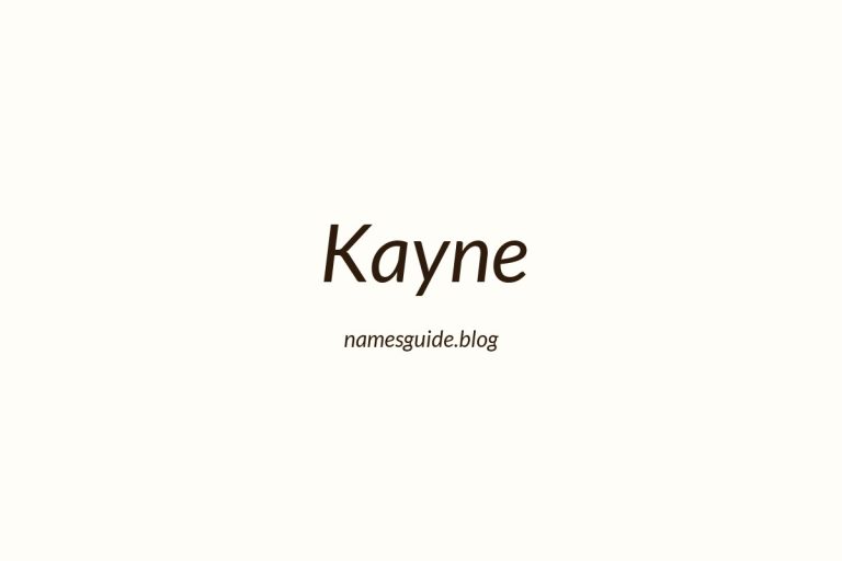 59+ Unique Middle Names for Kayne
