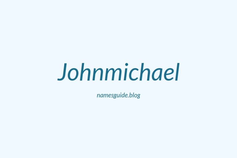 38+ Unique Middle Names for Johnmichael