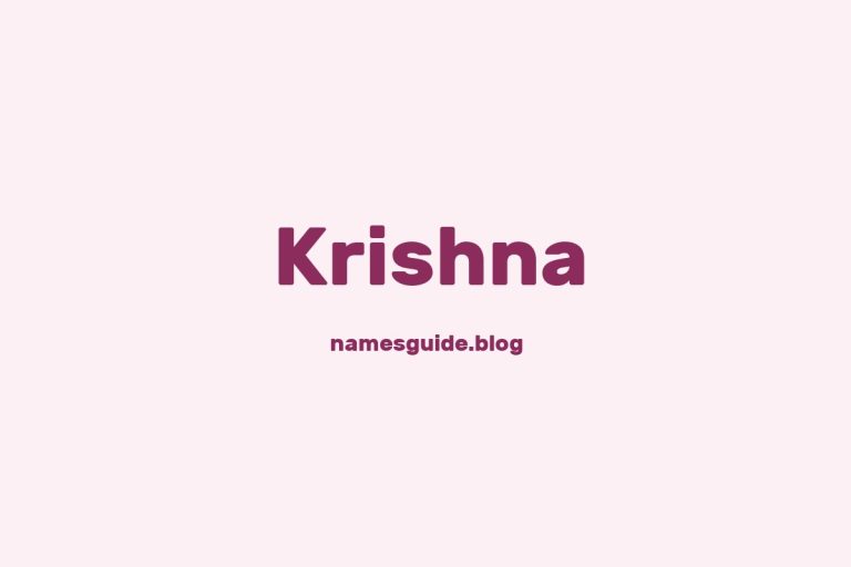 55+ Unique Middle Names for Krishna