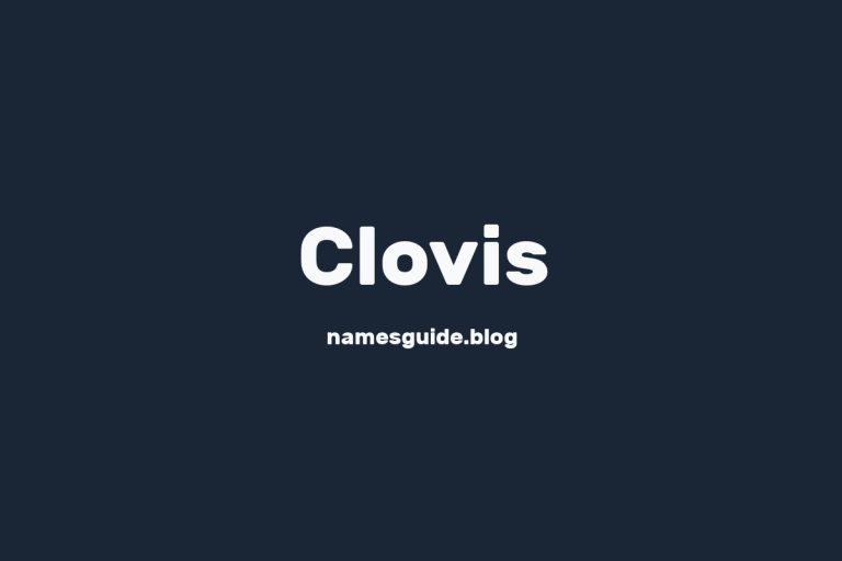 59+ Classic Middle Names for Clovis