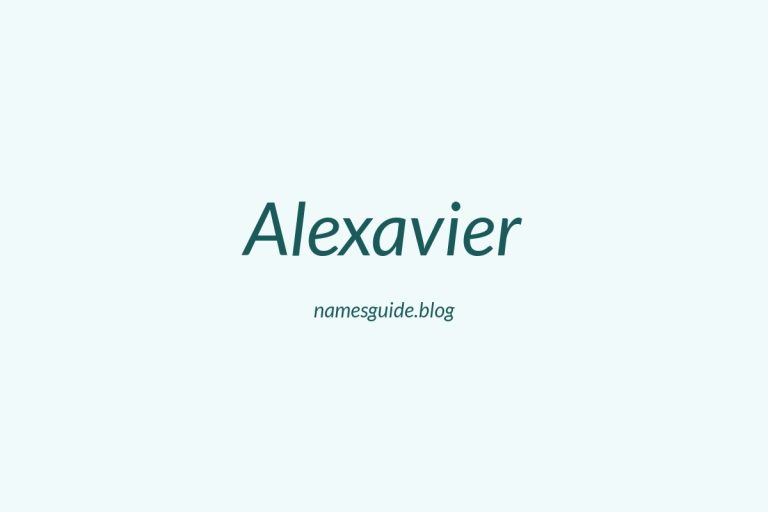 53+ Unique Middle Names for Alexavier