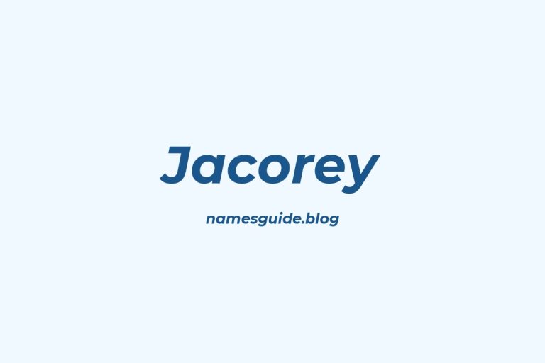 37+ Unique Middle Names for Jacorey