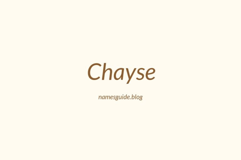 59+ Unique Middle Names for Chayse