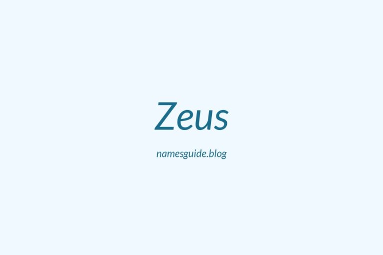 57+ Unique Middle Names for Zeus