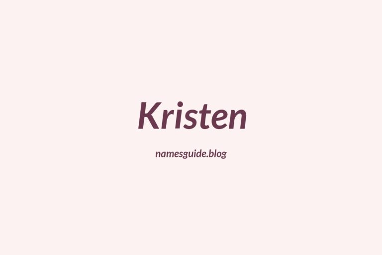 50+ Unique Middle Names for Kristen