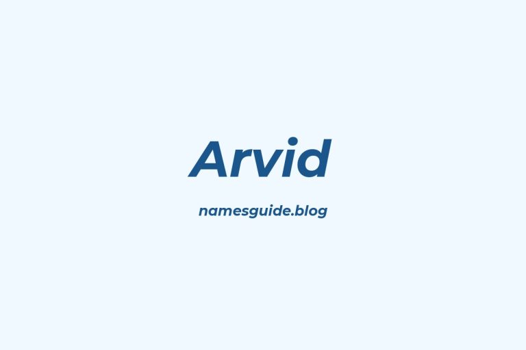 58+ Unique Middle Names for Arvid