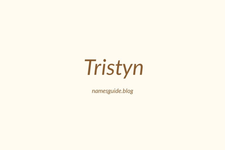 55+ Unique Middle Names for Tristyn