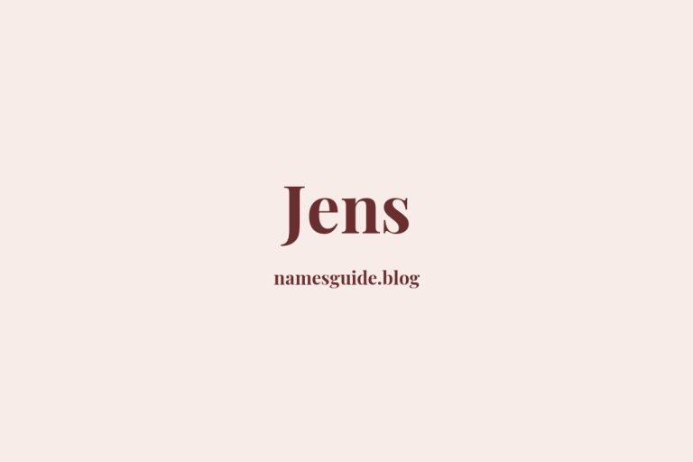 64+ Unique Middle Names for Jens