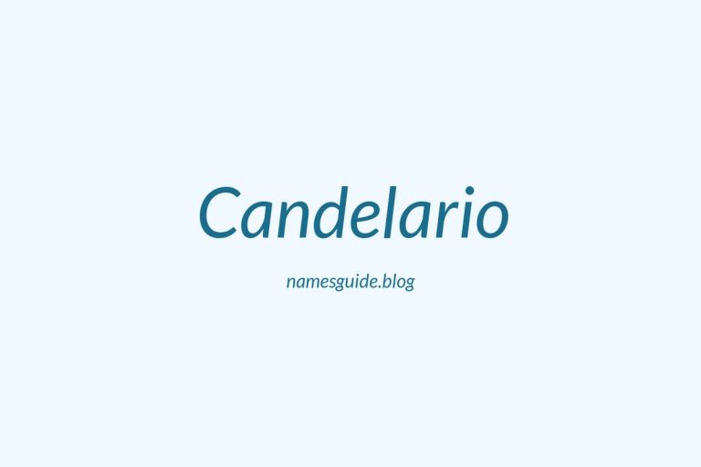 57+ Unique Middle Names for Candelario