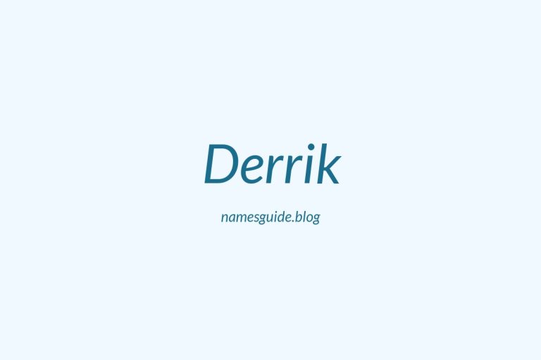 57+ Unique Middle Names for Derrik