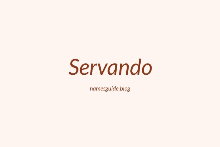 39+ Unique Middle Names for Servando