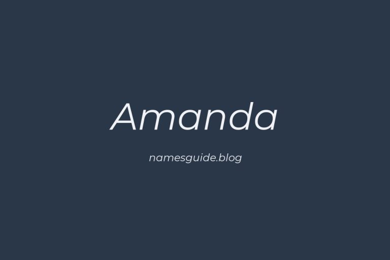 58+ Classic Middle Names for Amanda