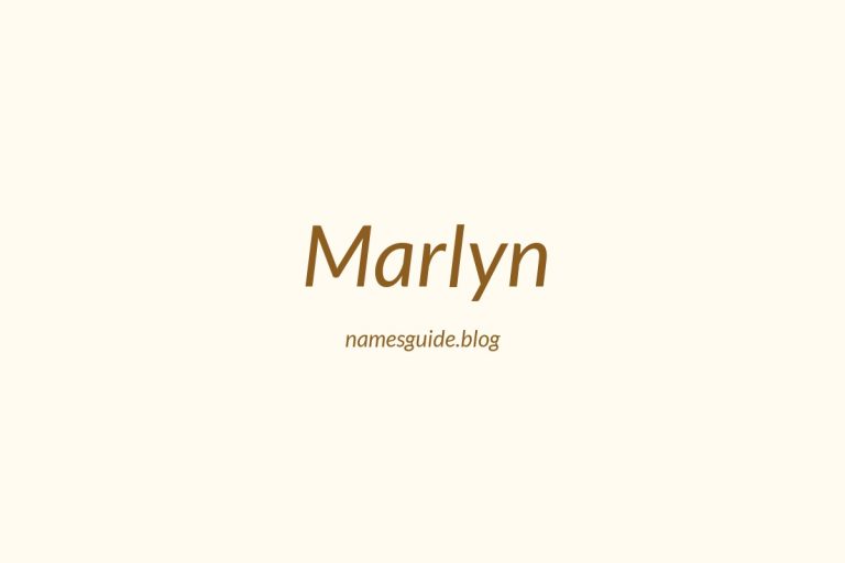 61+ Unique Middle Names for Marlyn