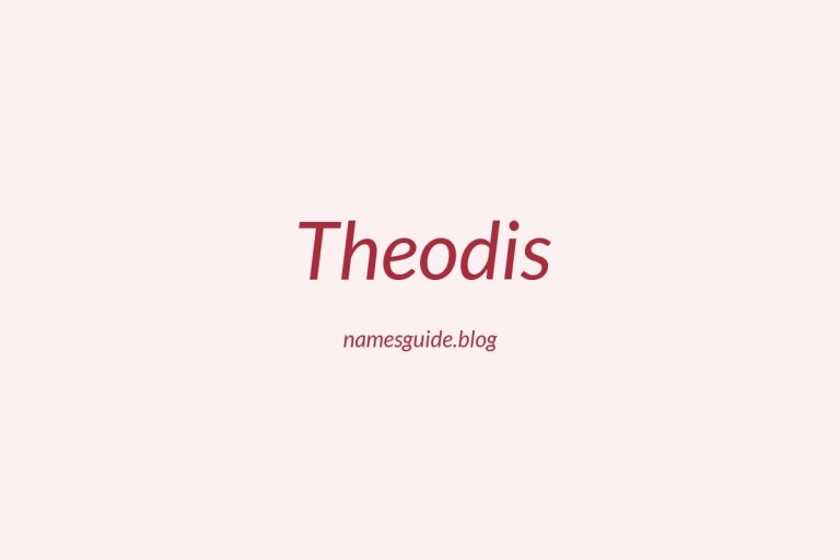 50+ Unique Middle Names for Theodis