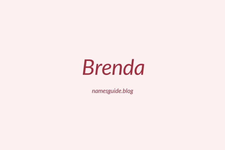 49+ Unique Middle Names for Brenda