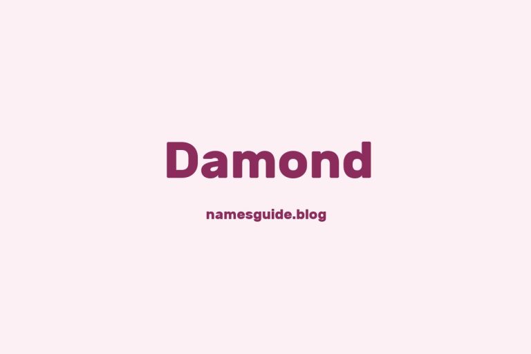 39+ Unique Middle Names for Damond