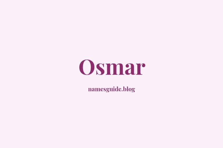 59+ Unique Middle Names for Osmar