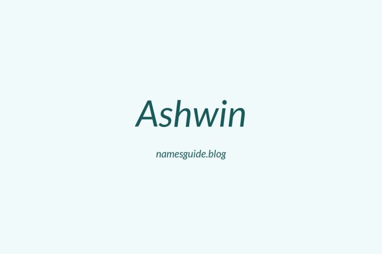 52+ Unique Middle Names for Ashwin