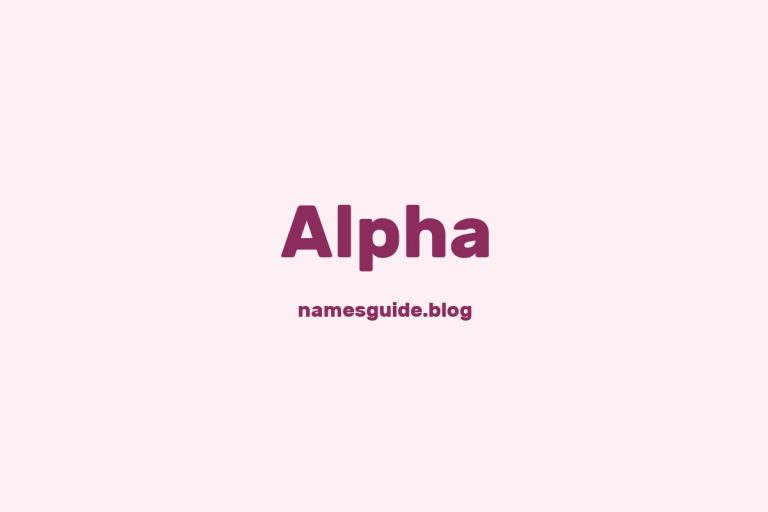 59+ Classic Middle Names for Alpha