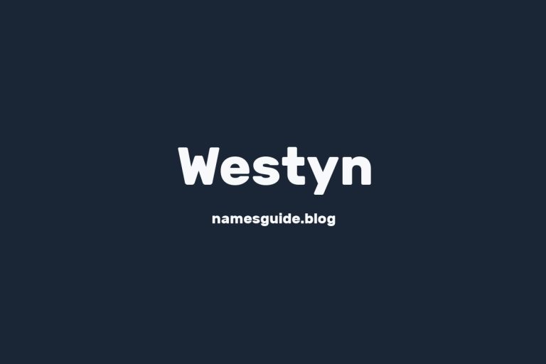 52+ Unique Middle Names for Westyn