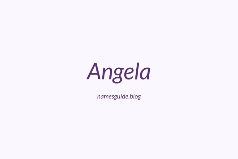57+ Classic Middle Names for Angela