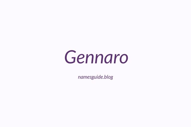 53+ Unique Middle Names for Gennaro
