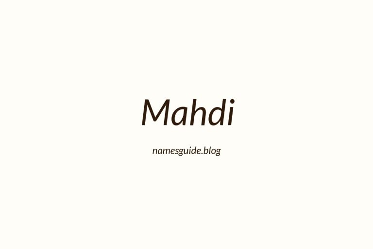 52+ Unique Middle Names for Mahdi