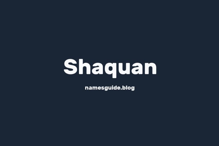 59+ Unique Middle Names for Shaquan