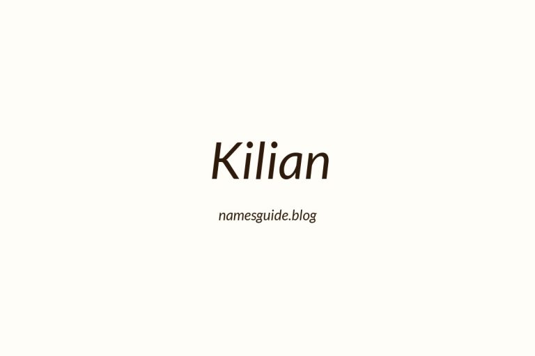 60+ Unique Middle Names for Kilian