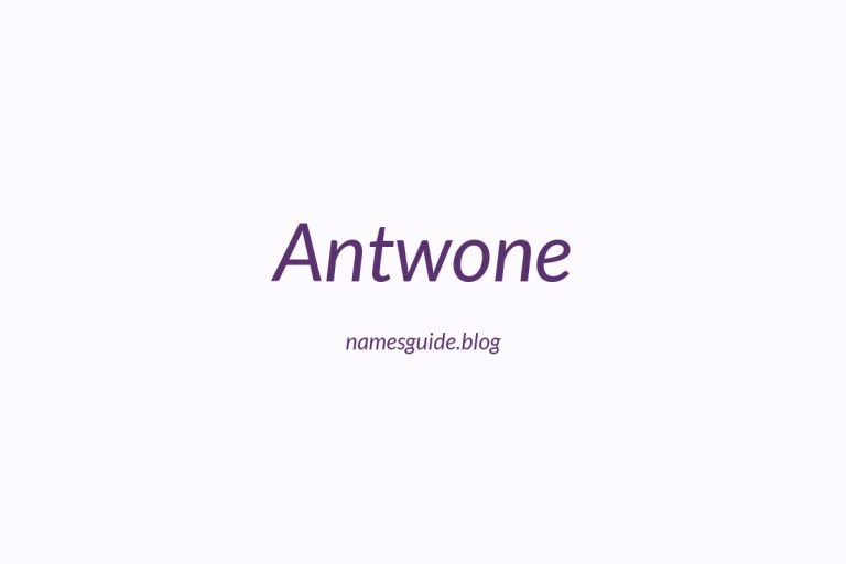 50+ Unique Middle Names for Antwone