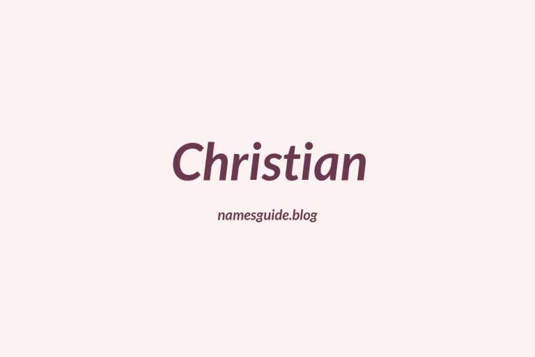 57+ Unique Middle Names for Christian
