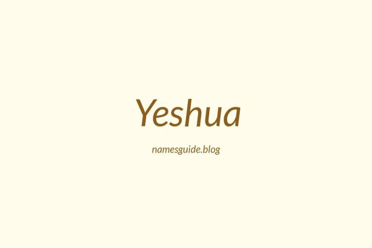 57+ Unique Middle Names for Yeshua