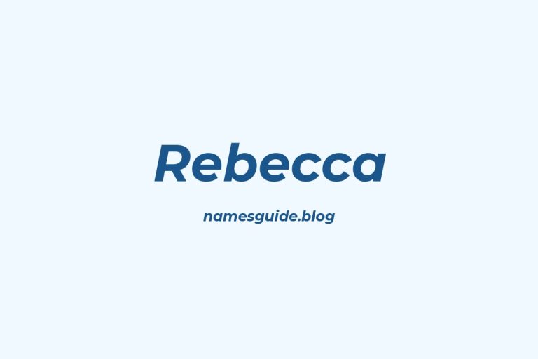 44+ Unique Middle Names for Rebecca