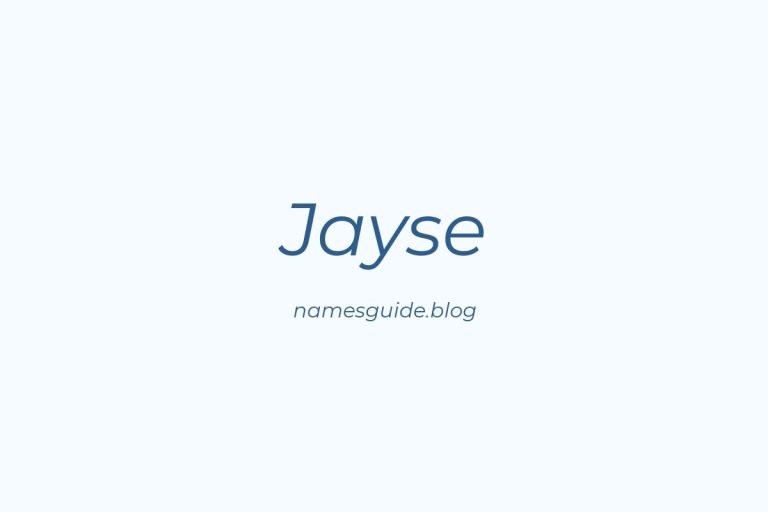 57+ Unique Middle Names for Jayse