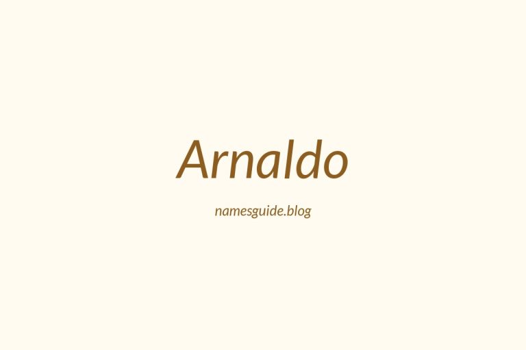 57+ Unique Middle Names for Arnaldo