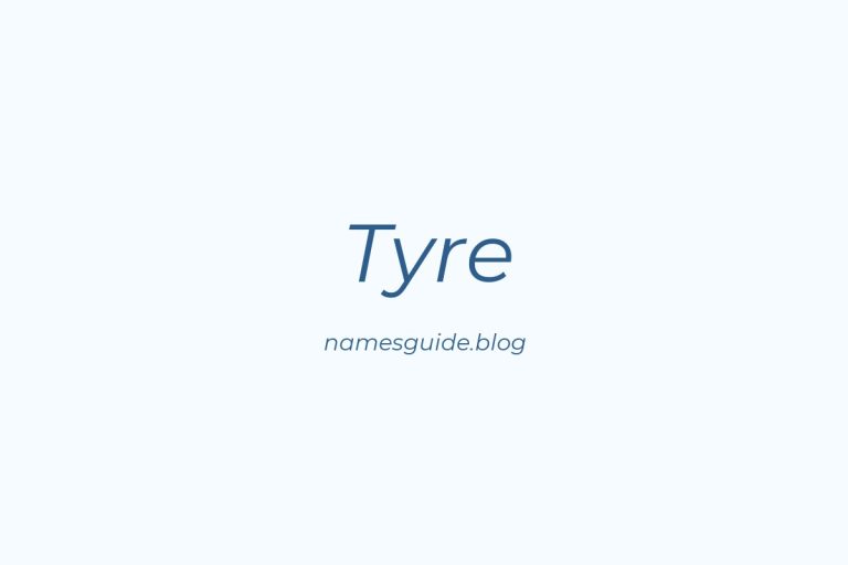 59+ Unique Middle Names for Tyre