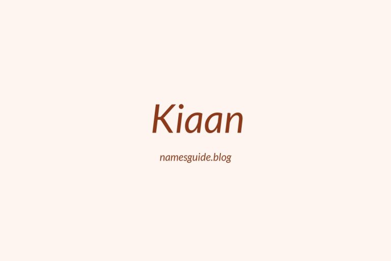 50+ Unique Middle Names for Kiaan