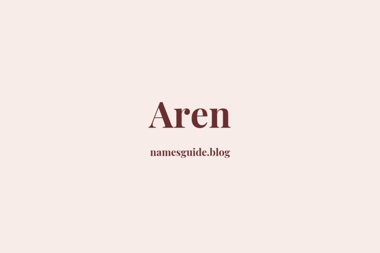 59+ Unique Middle Names for Aren