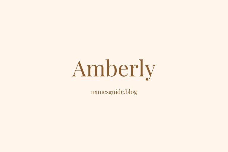 48+ Unique Middle Names for Amberly