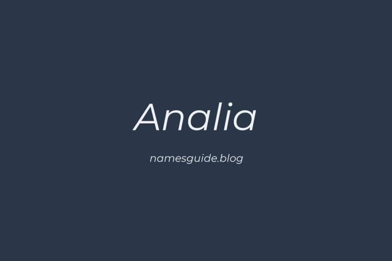 57+ Unique Middle Names for Analia