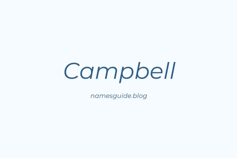 57+ Unique Middle Names for Campbell