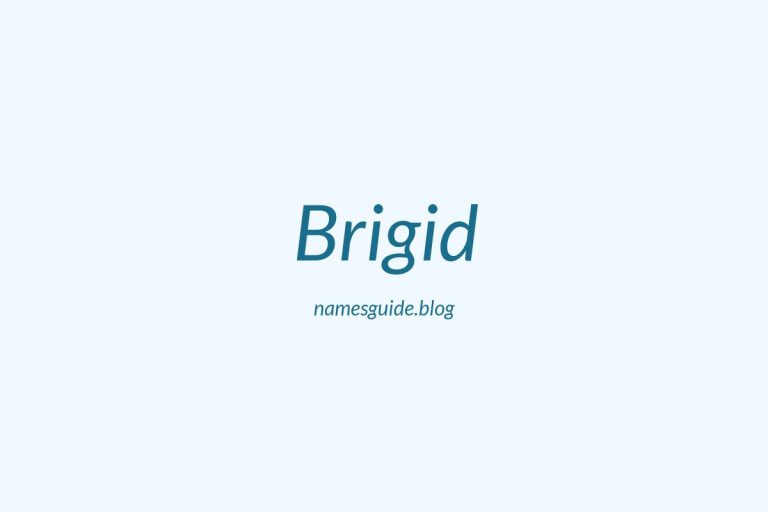 54+ Classic Middle Names for Brigid