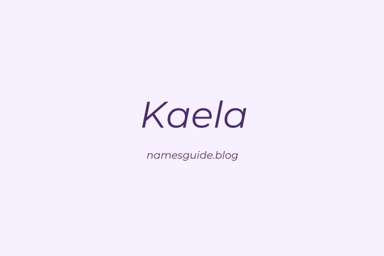 57+ Unique Middle Names for Kaela