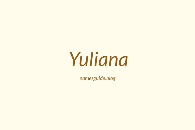 40+ Unique Middle Names for Yuliana